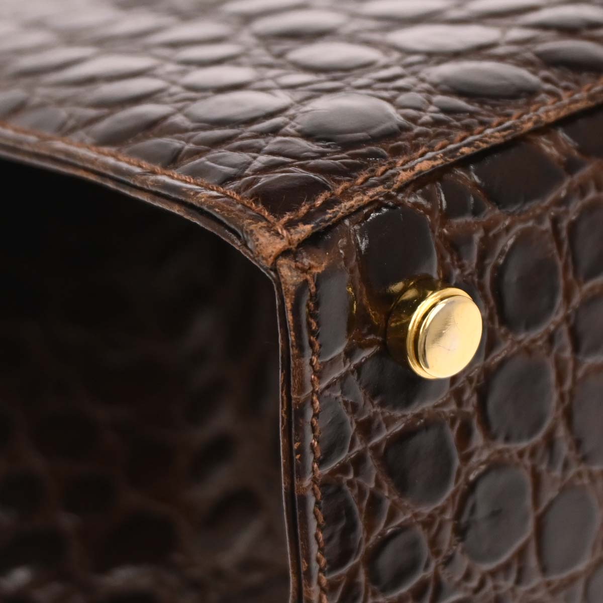 Salvatore Ferragamo Brown Vara Bow 2way Shoulder Handbag