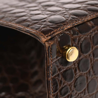 Salvatore Ferragamo Brown Vara Bow 2way Shoulder Handbag