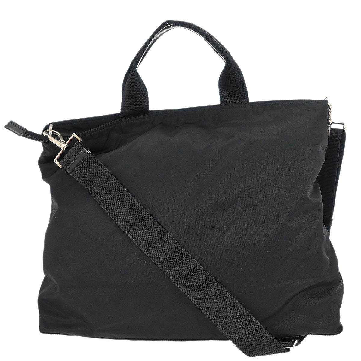 Prada Black Nylon 2way Shoulder Tote Handbag