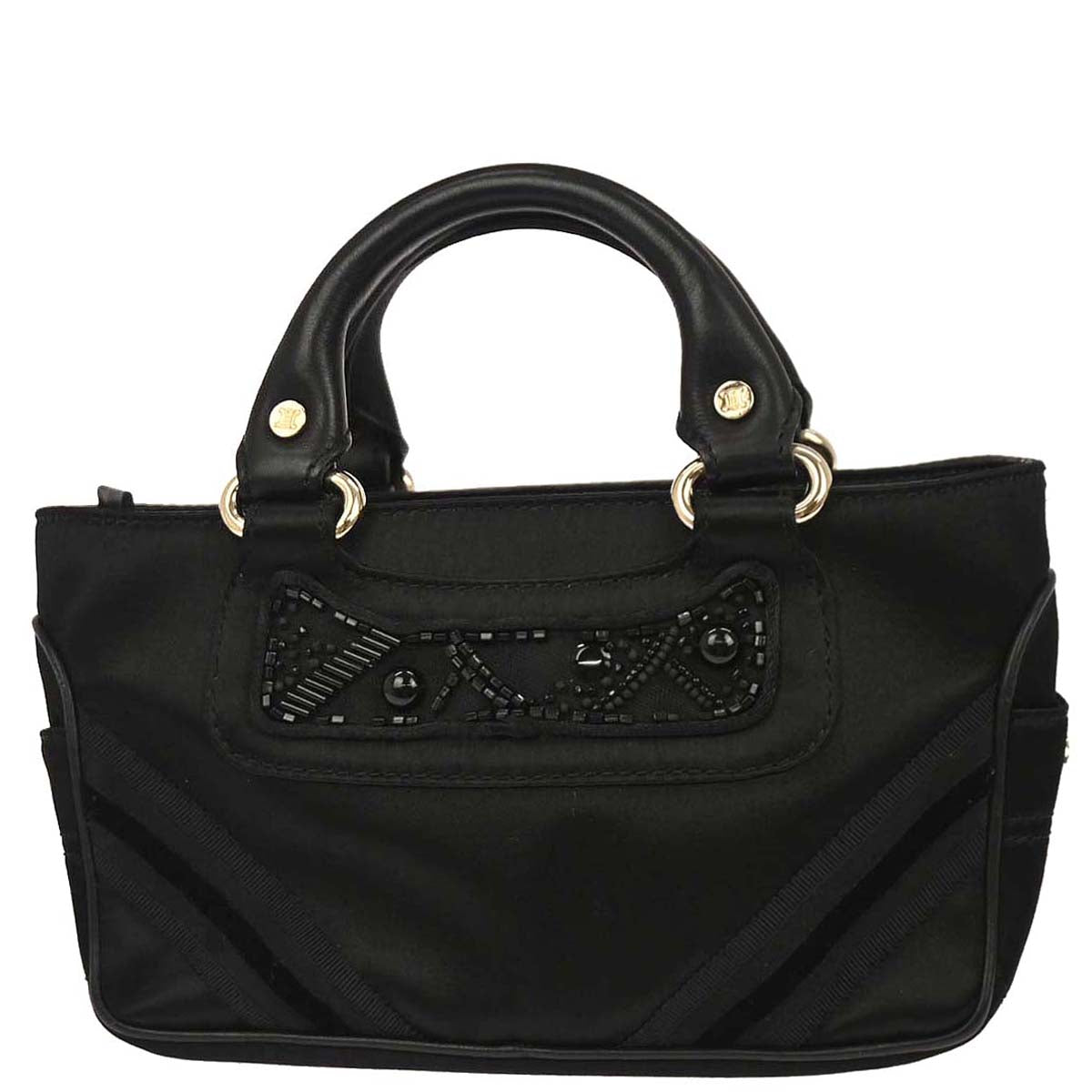 Celine Black Satin Boogie Bag Handbag