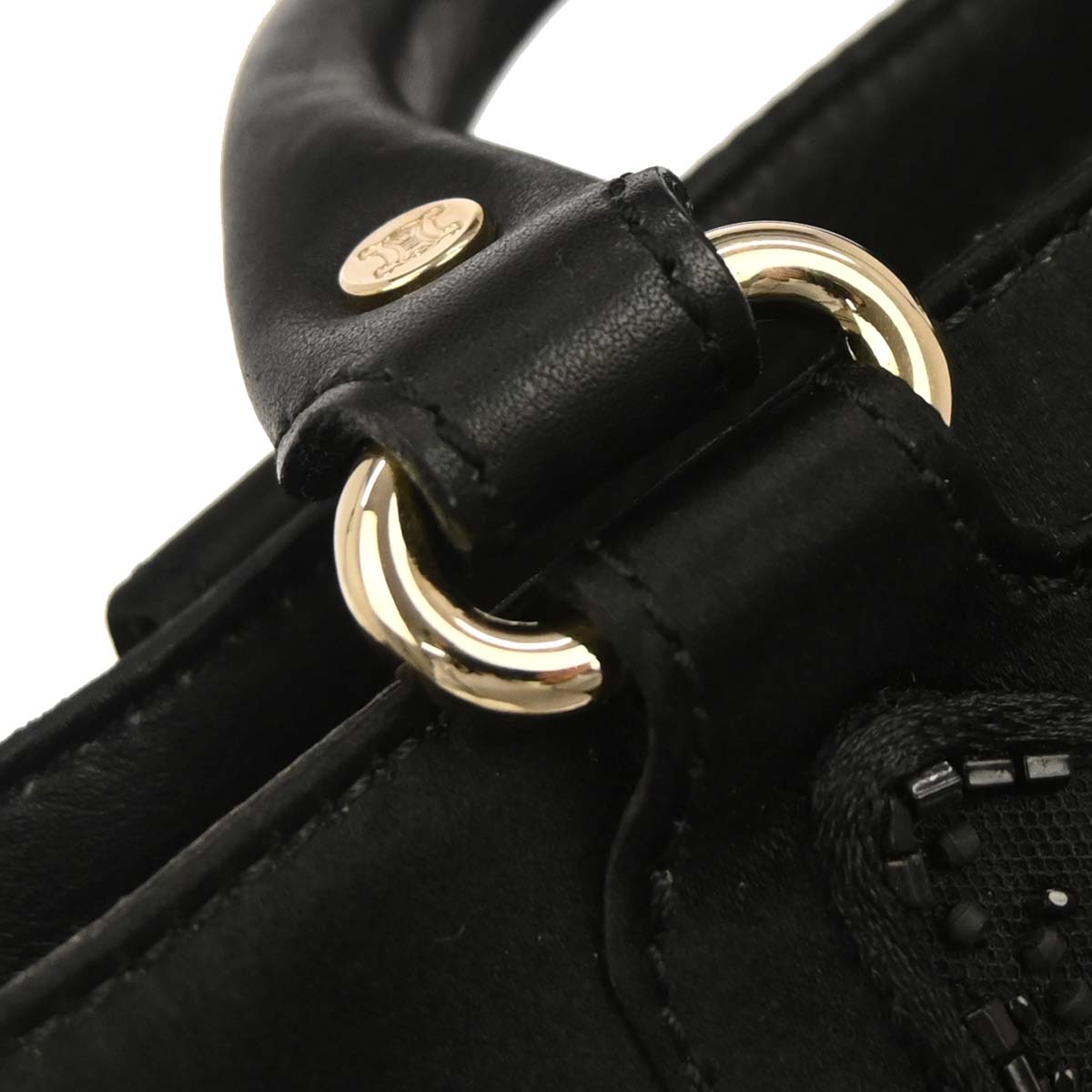 Celine Black Satin Boogie Bag Handbag