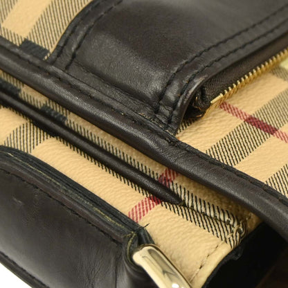 Burberry Beige Brown House Check Shoulder Bag