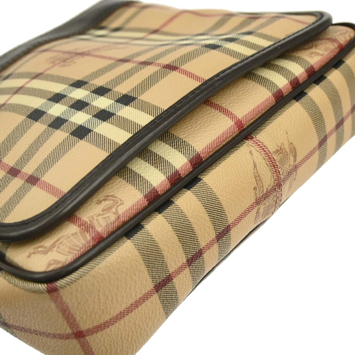Burberry Beige Brown House Check Shoulder Bag