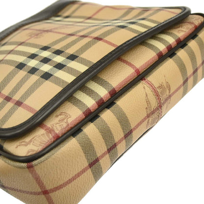 Burberry Beige Brown House Check Shoulder Bag