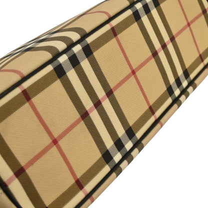 Burberry Beige PVC Burberry Check Tote Handbag