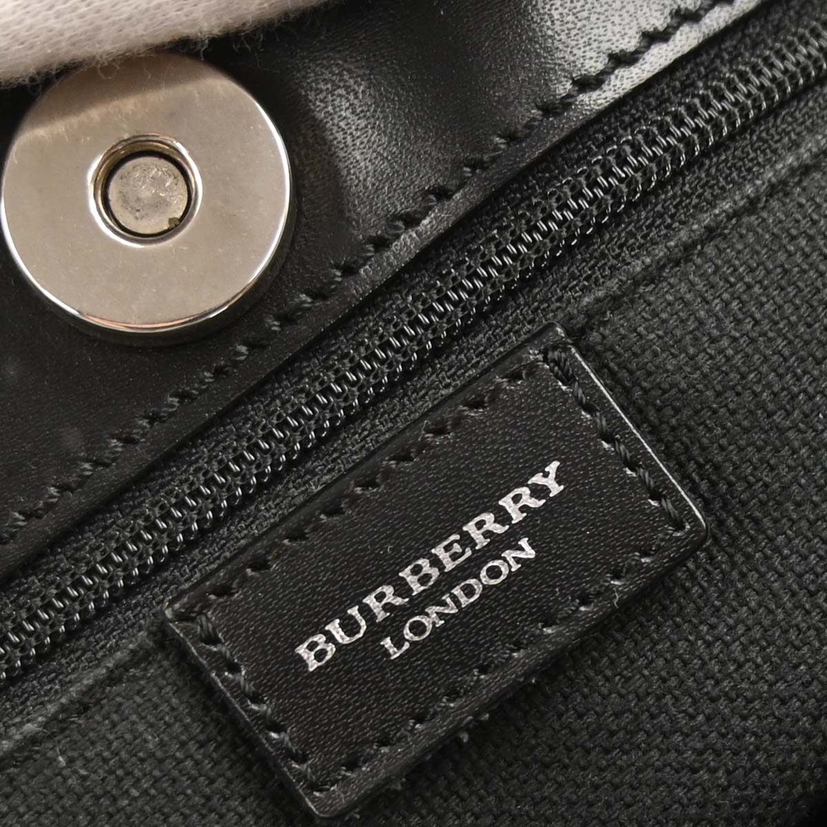 Burberry Beige PVC Burberry Check Tote Handbag