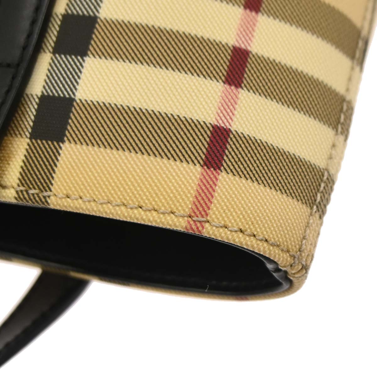 Burberry Beige Black Burberry Check Tote Bag