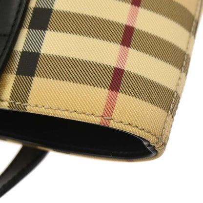 Burberry Beige Black Burberry Check Tote Bag