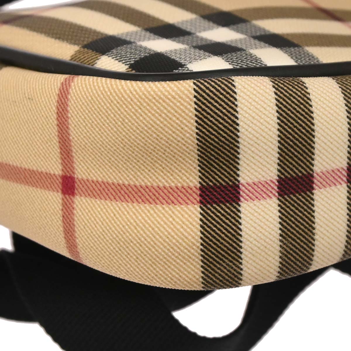 Burberry Beige Black Burberry Check Shoulder Bag