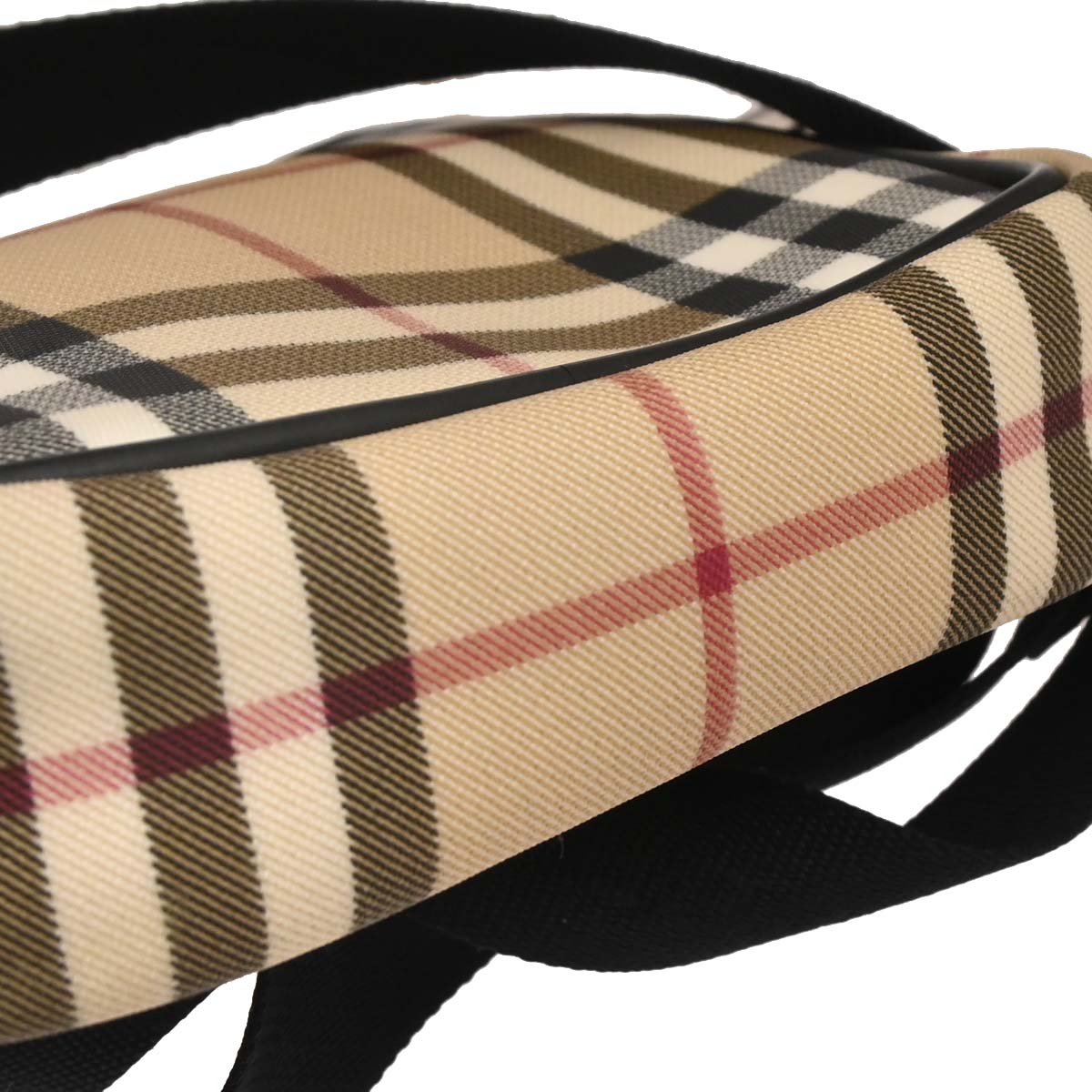 Burberry Beige Black Burberry Check Shoulder Bag