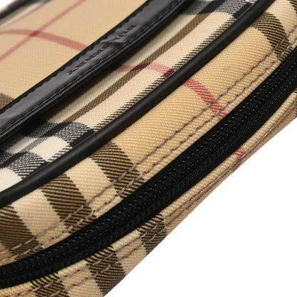 Burberry Beige Black Burberry Check Shoulder Bag