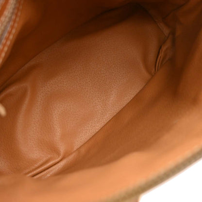 Celine Brown Macadam 2way Shoulder Handbag