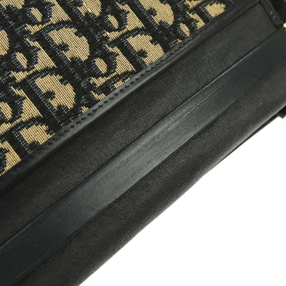 Christian Dior Beige Navy Trotter Shoulder Bag