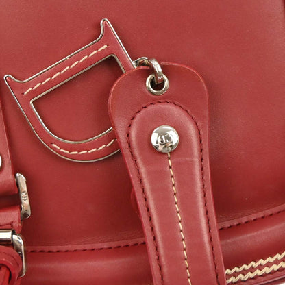 Christian Dior Red Leather Detective Handbag