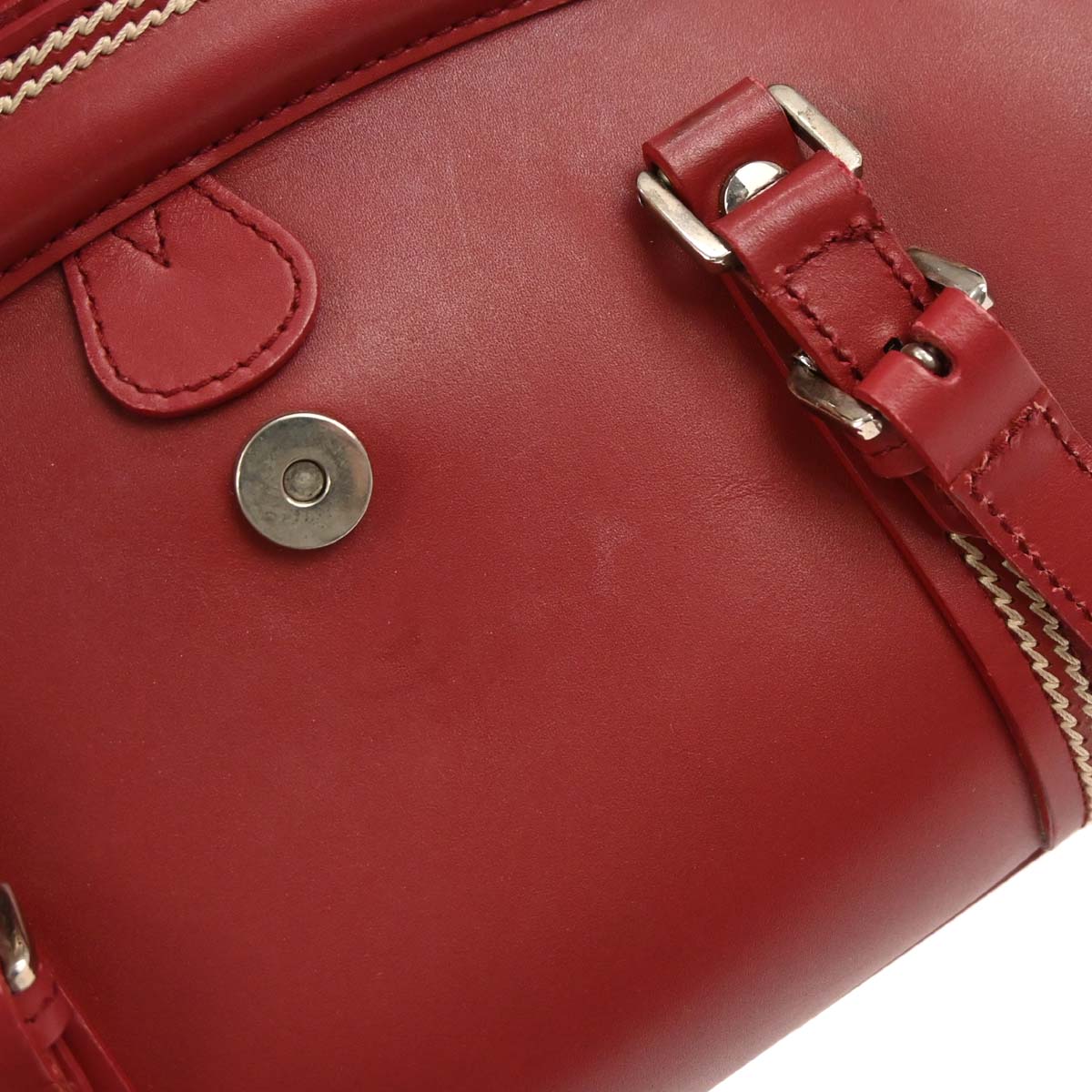 Christian Dior Red Leather Detective Handbag