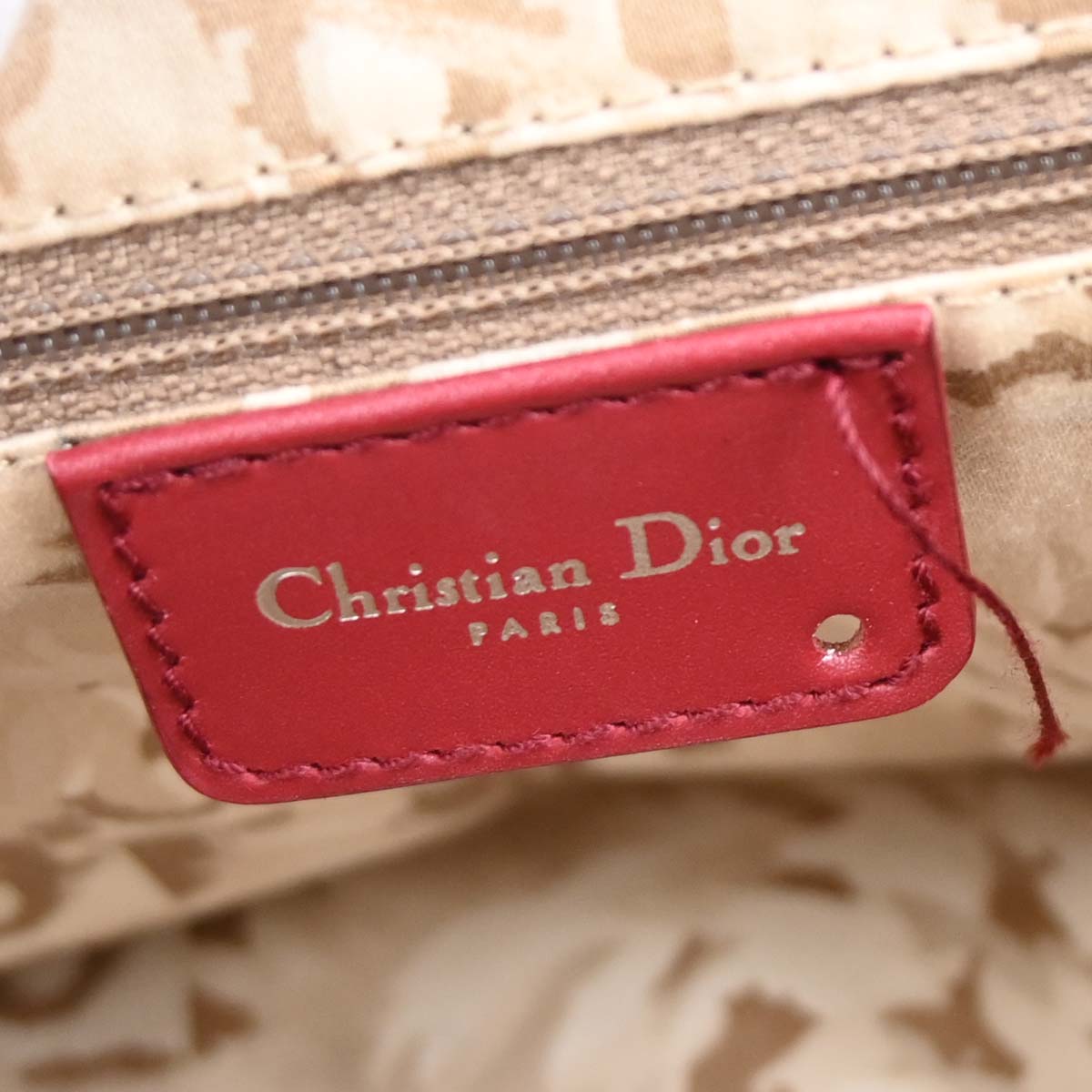 Christian Dior Red Leather Detective Handbag