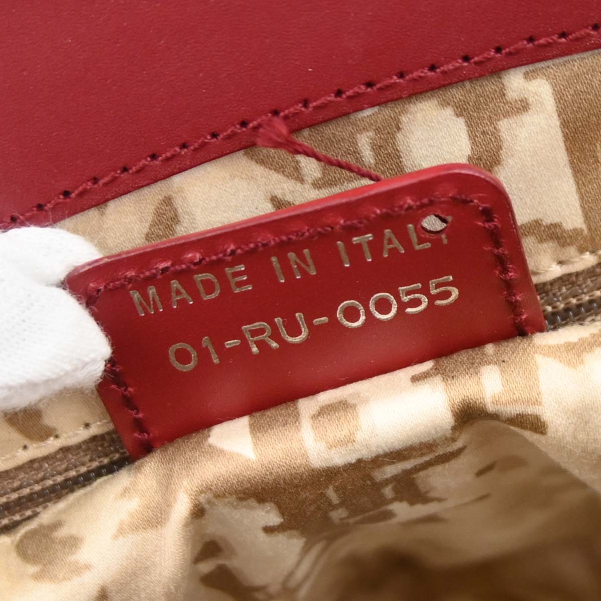 Christian Dior Red Leather Detective Handbag