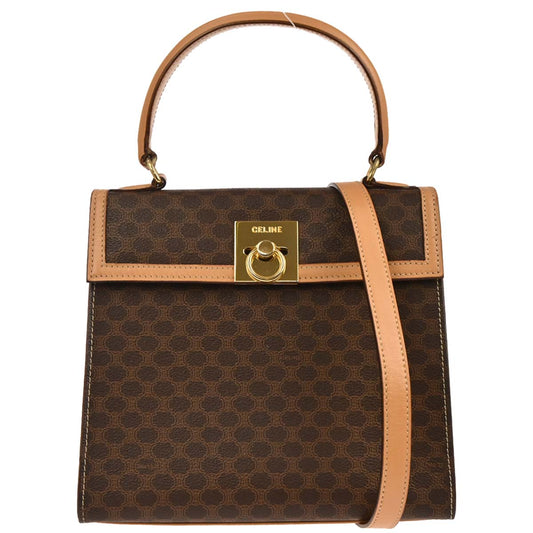 Celine Brown Macadam 2way Handbag