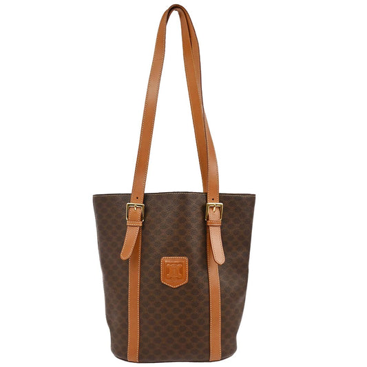 Celine Brown Macadam Shoulder Bag