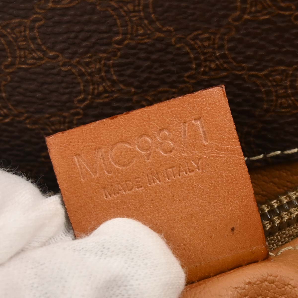 Celine Brown Macadam Shoulder Bag