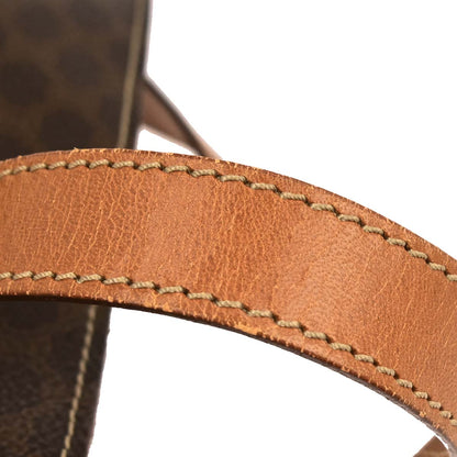 Celine Brown Macadam Shoulder Bag