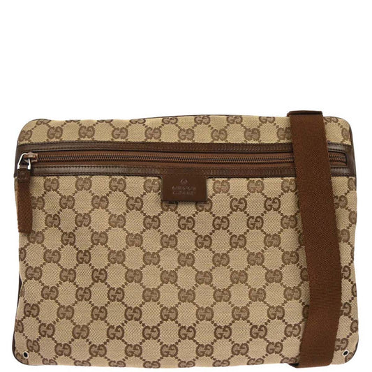 Gucci Beige Brown GG Shoulder Bag