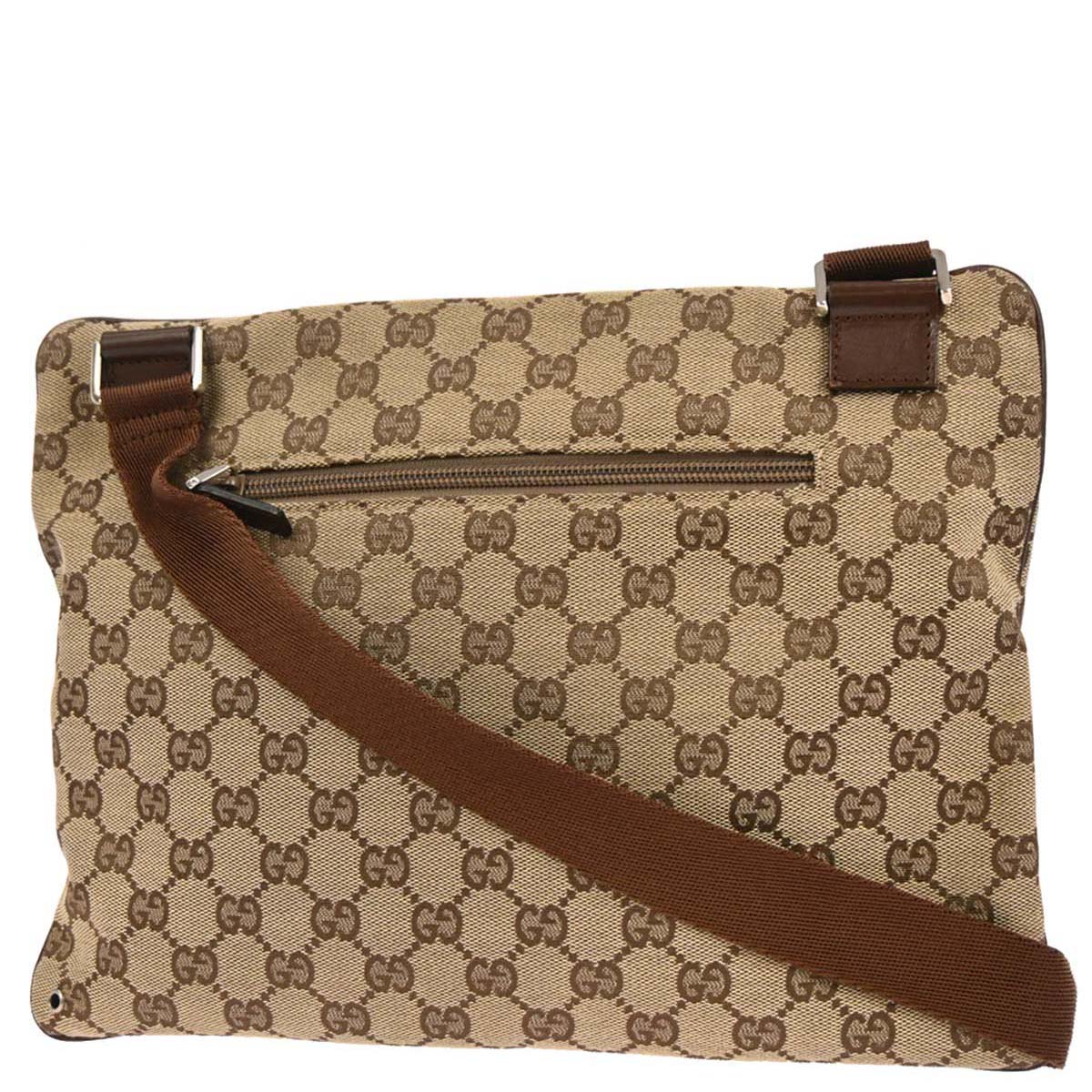 Gucci Beige Brown GG Shoulder Bag
