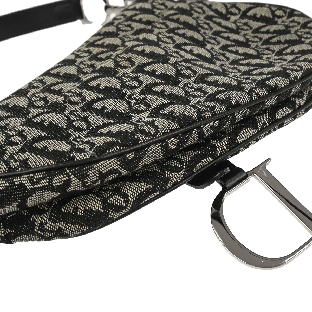 Christian Dior Black Trotter Saddle Handbag