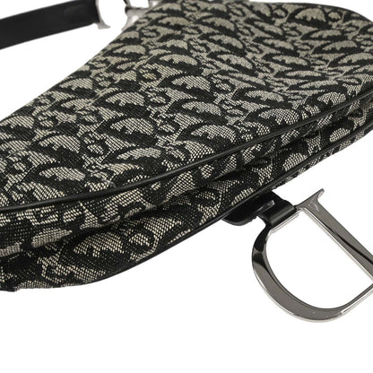 Christian Dior Black Trotter Saddle Handbag