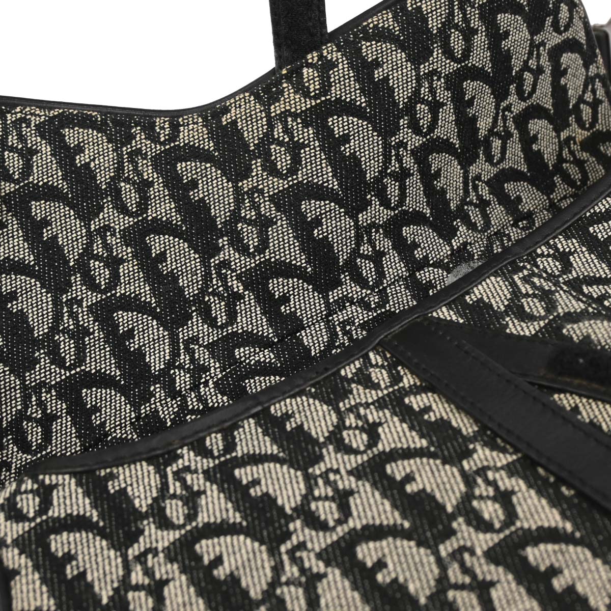 Christian Dior Black Trotter Saddle Handbag