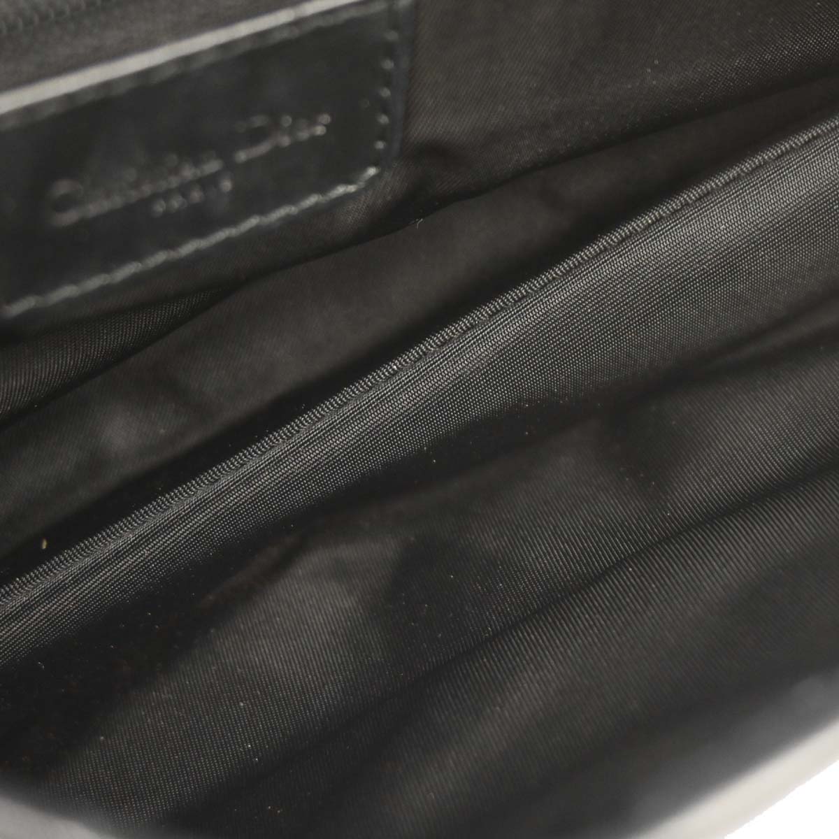 Christian Dior Black Trotter Saddle Handbag