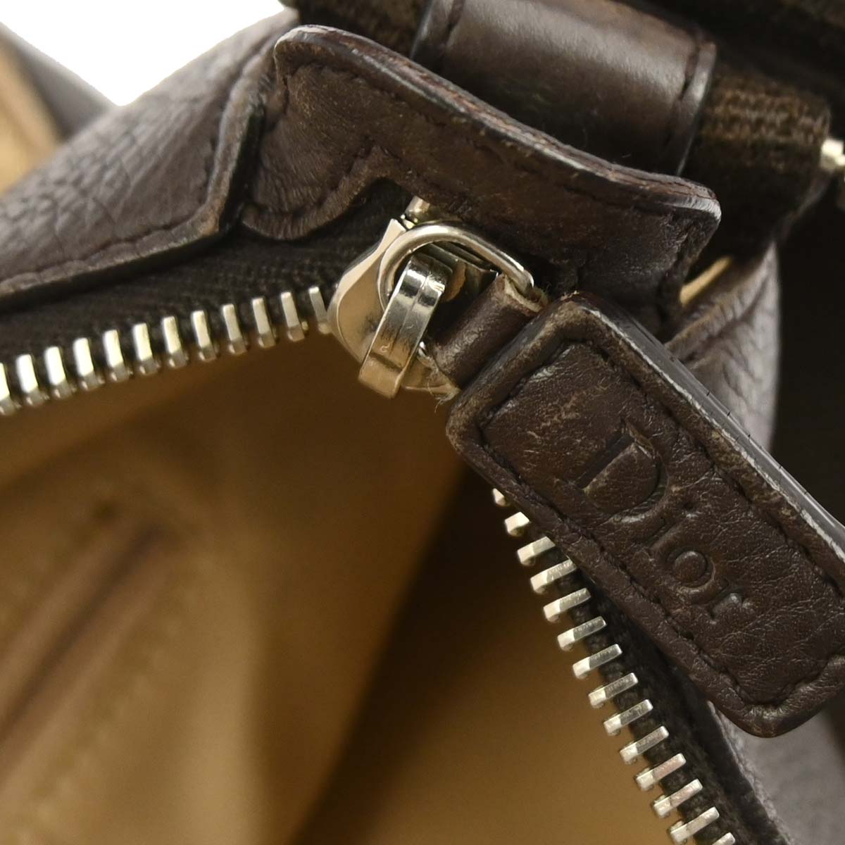 Christian Dior Beige Brown Street Chic Trotter Shoulder Bag