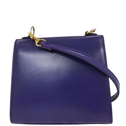 Celine Purple Leather Shoulder Bag