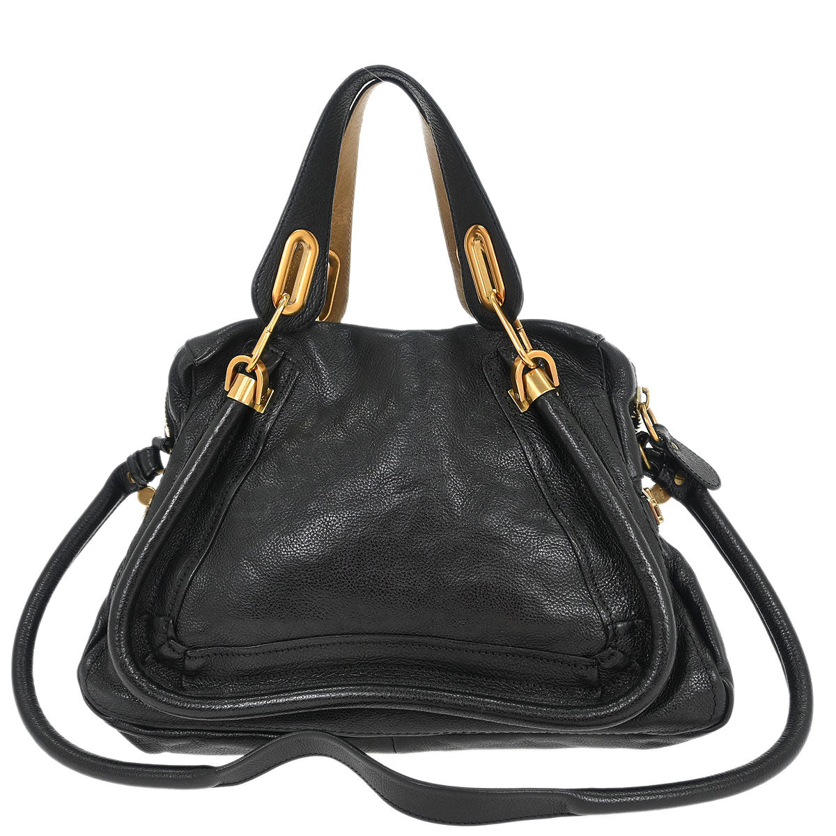 Chloe Black Paraty 2way Shoulder Handbag