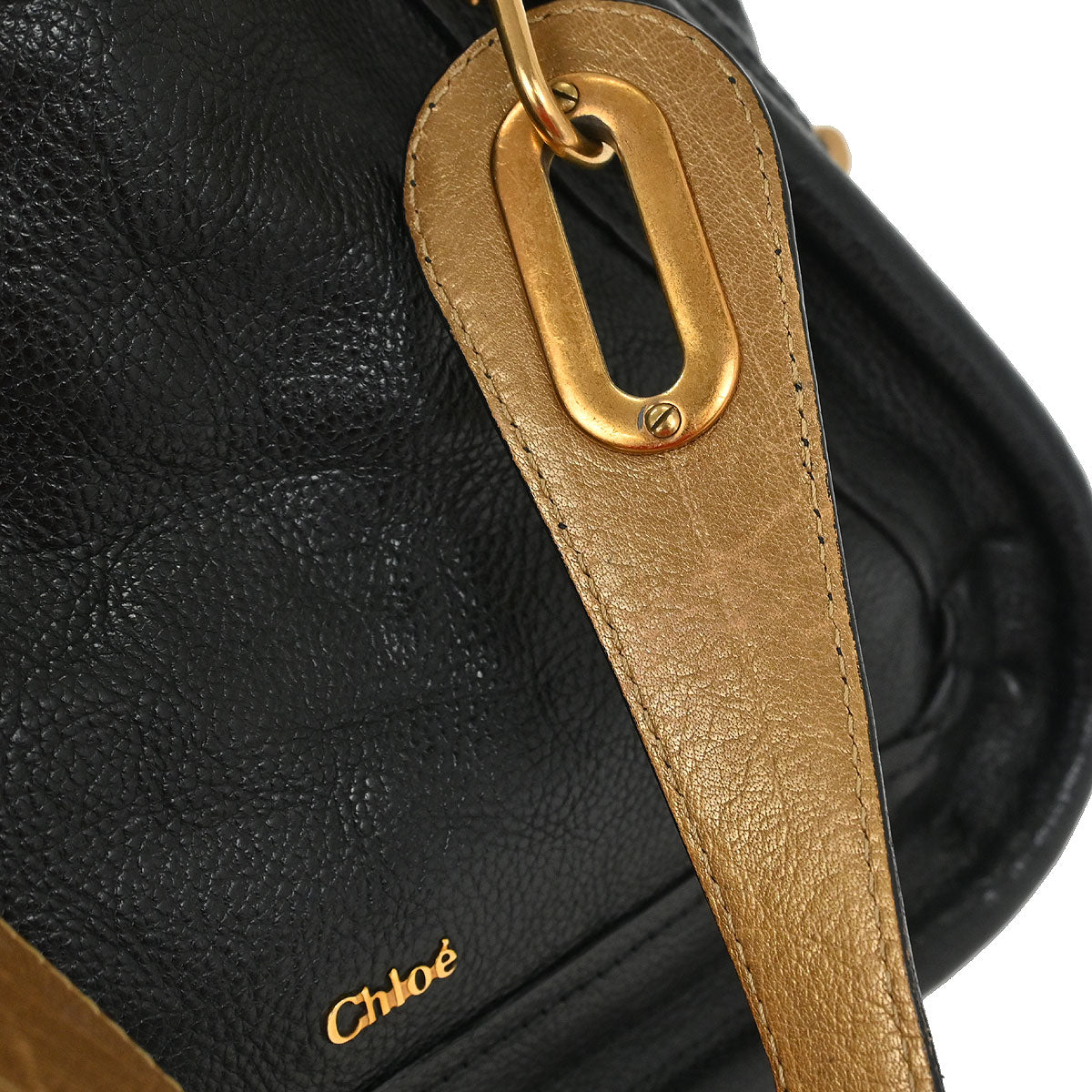 Chloe Black Paraty 2way Shoulder Handbag
