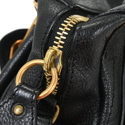 Chloe Black Paraty 2way Shoulder Handbag