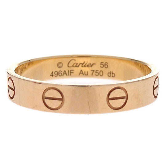 Cartier Mini Love Ring Au750 #56 #55