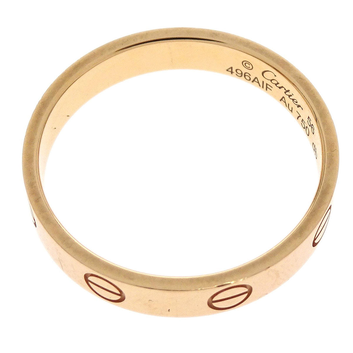 Cartier Mini Love Ring Au750 #56 #55