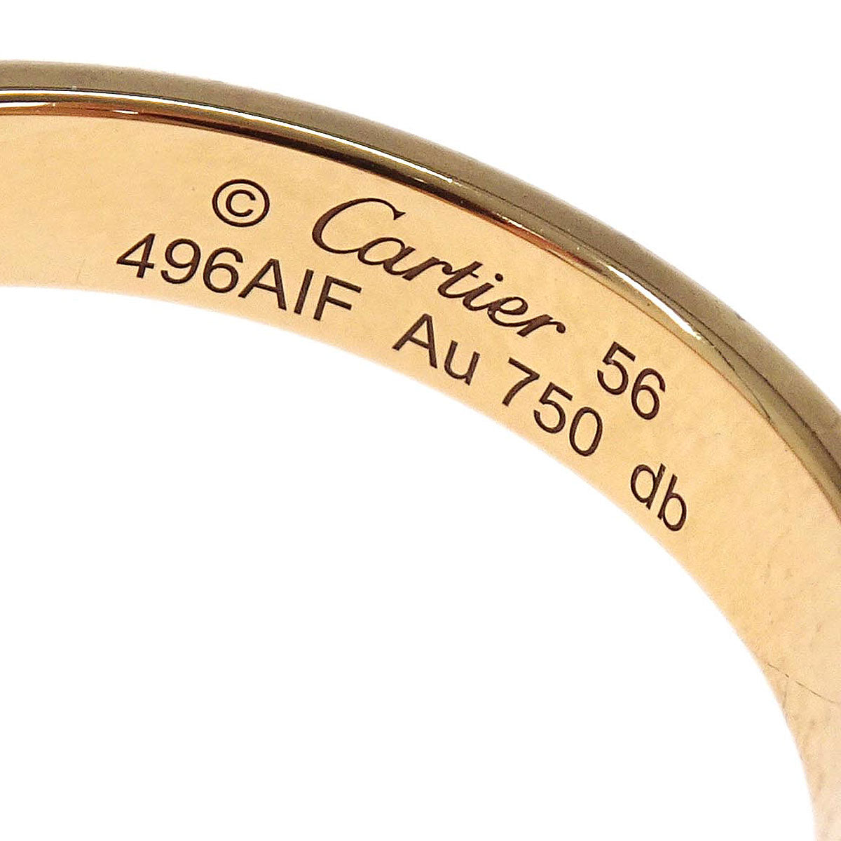 Cartier Mini Love Ring Au750 #56 #55