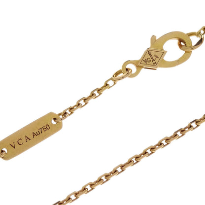 Van Cleef & Arpels Alhambra Pendant Necklace Onyx Diamond Au750