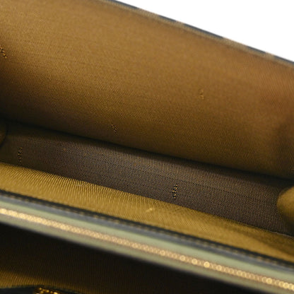 Fendi Brown Canvas Zucca Briefcase 2way Shoulder Handbag