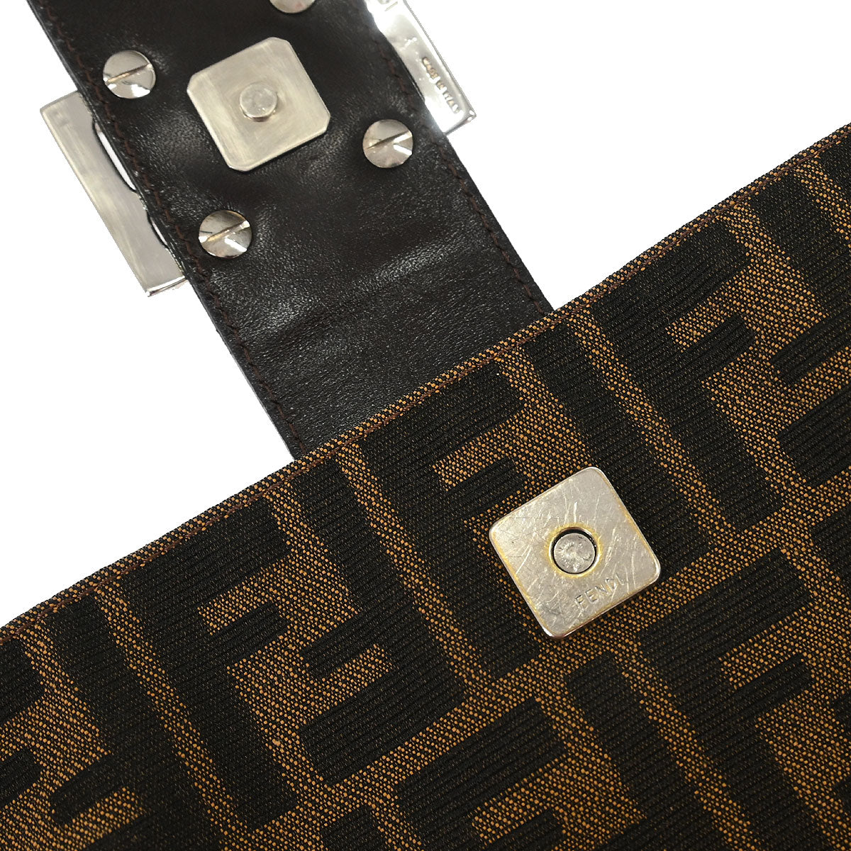 Fendi Brown Canvas Zucca Handbag