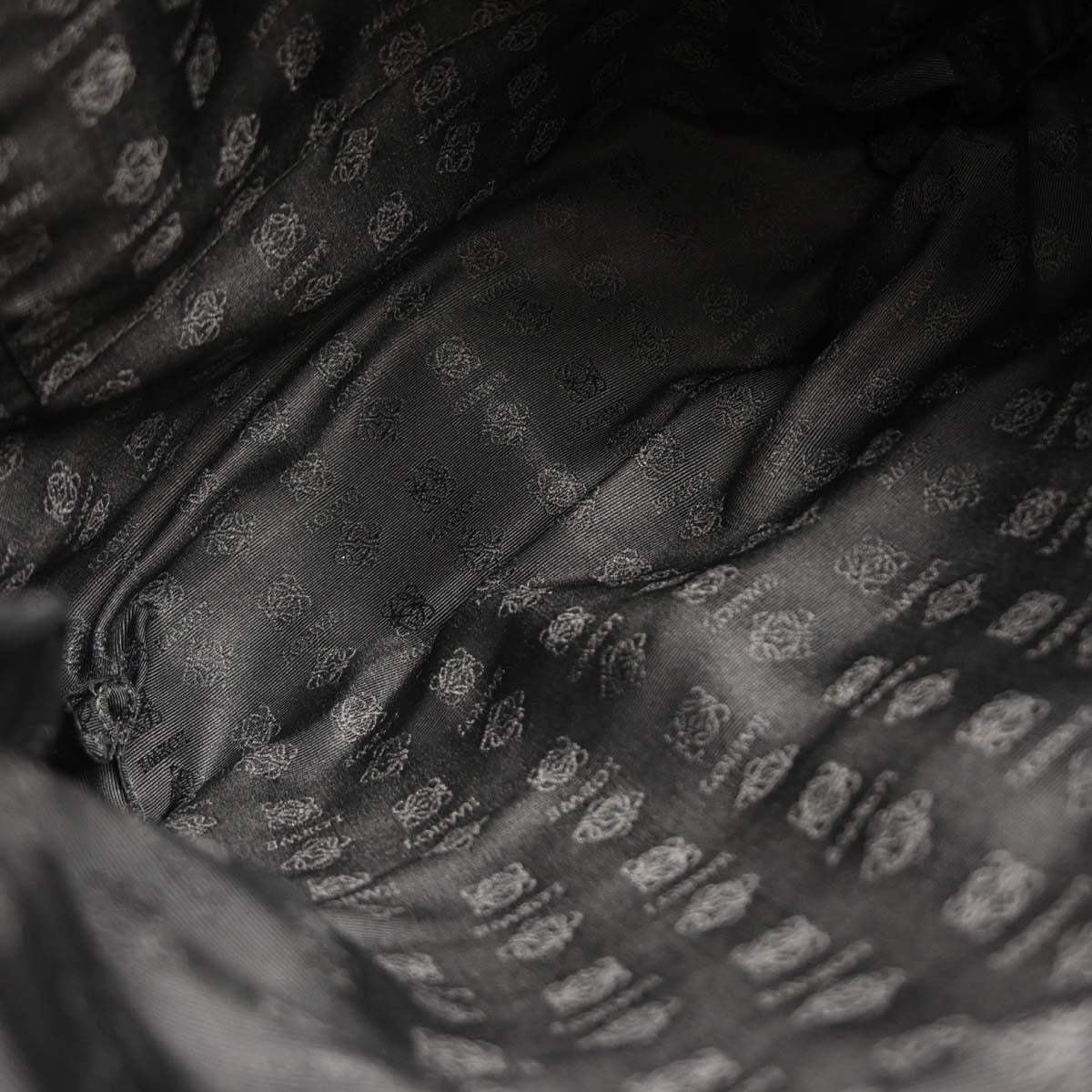 Loewe Black Leather Tote Handbag