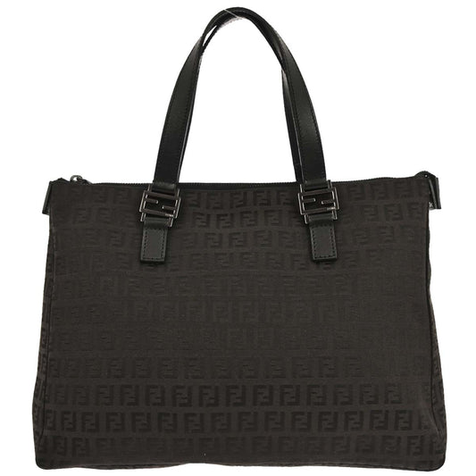 Fendi Dark Brown Zucchino Tote Handbag