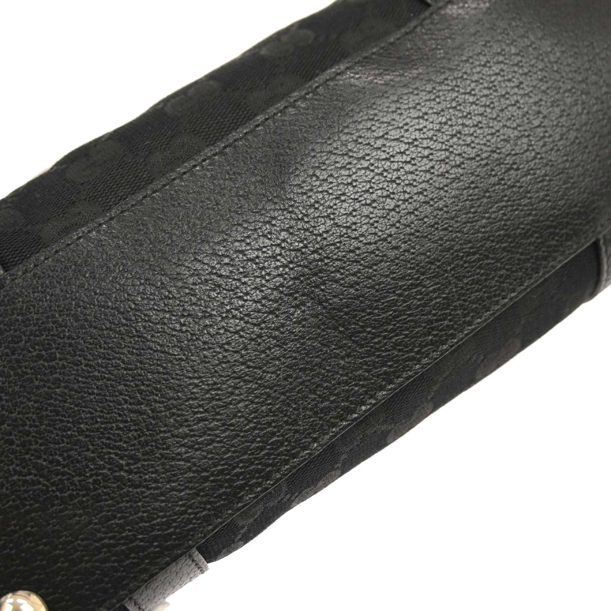 Gucci Black Canvas GG Handbag