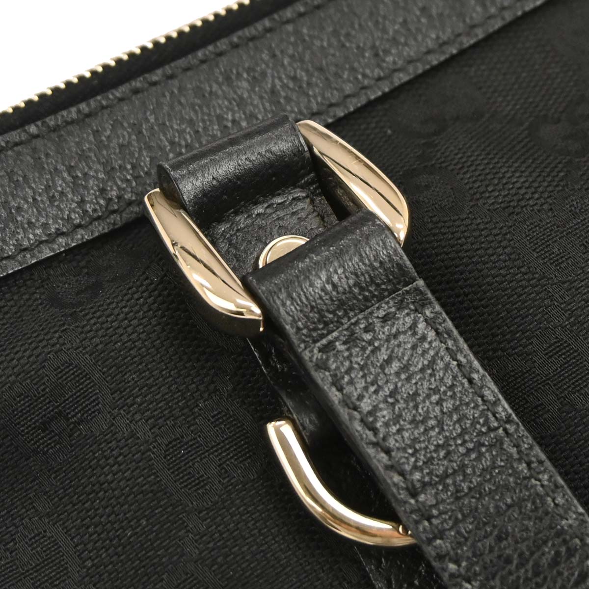 Gucci Black Canvas GG Handbag