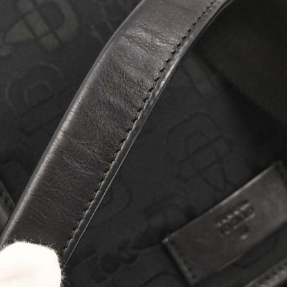 Gucci Black Canvas Tote 2way Shoulder Handbag