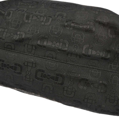 Gucci Black Canvas Tote 2way Shoulder Handbag