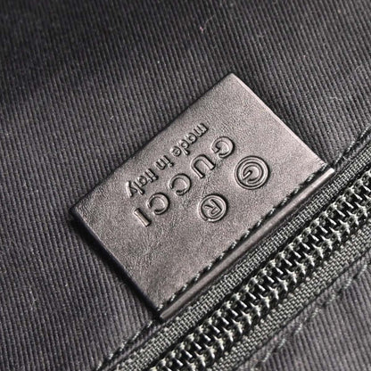 Gucci Black Canvas Tote 2way Shoulder Handbag