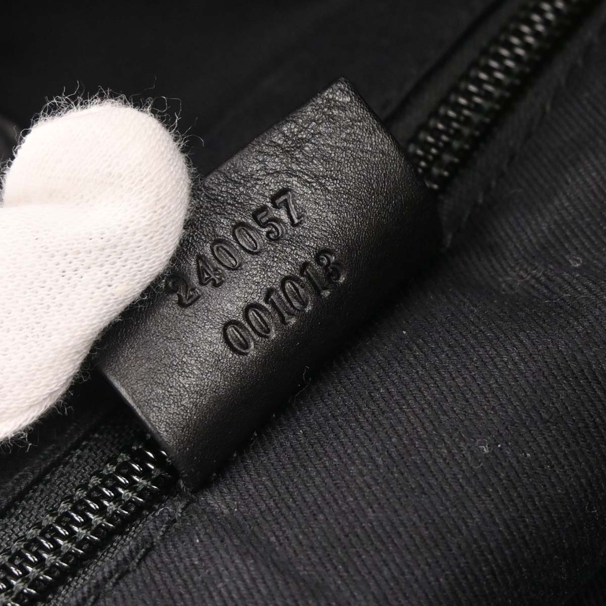 Gucci Black Canvas Tote 2way Shoulder Handbag